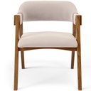 Ver imagem 3 de Kit 04 Cadeiras para Sala de Jantar e Estar Living Estofada Suran L02 Suede Bege - Lyam Lyam Decor