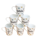 Ver imagem 6 de Jogo 6 Canecas Cônicas 220ml Frases Motivacionais -porcelana