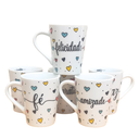 Ver imagem 5 de Jogo 6 Canecas Cônicas 220ml Frases Motivacionais -porcelana