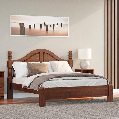 Cama Queen Classica Madeira Maciça 2260 Cafe Milani Store