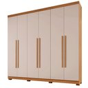 Ver imagem 1 de Guarda Roupa New Master 6 Portas Benetil Cinamomo/off White