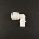 Ver imagem 1 de 2x Conector Cotovelo Macho Mang 1/4 Rosca 1/8 engate