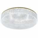 Ver imagem 1 de Plafon Beau Redondo Dourado 35cm Sobrepor Led 24w 3000k Bivolt Alumínio e Acrílico