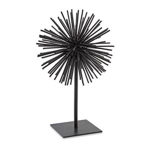 Escultura Ouriço Preto em Metal 13017 Mart