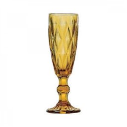 Jogo de Taças para Champagne Vidro Diamond 140ml 6 Peças Lyor - 1