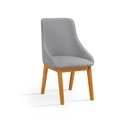 Ver mais imagens de Conjunto Mesa Jantar 1,60m Off-White 4 Cadeira Verona Linho Cinza Luxo