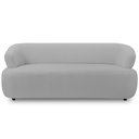 Ver imagem 2 de Kit Sofá 3 Lugares para Sala 198cm com 01 Poltrona Orgânica Florea M05 Bouclê Cinza - Lyam Decor