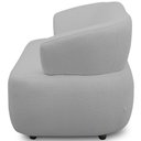 Ver mais imagens de Kit Sofá 3 Lugares para Sala 198cm com 01 Poltrona Orgânica Florea M05 Bouclê Cinza - Lyam Decor