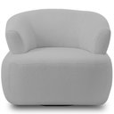 Ver imagem 3 de Kit Sofá 3 Lugares para Sala 198cm com 01 Poltrona Orgânica Florea M05 Bouclê Cinza - Lyam Decor