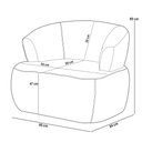 Ver imagem 7 de Kit Sofá 3 Lugares para Sala 198cm com 01 Poltrona Orgânica Florea M05 Bouclê Cinza - Lyam Decor