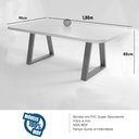 Ver imagem 6 de Mesa Petra 180x90 Mdf/vidro Bom Pastor Naturale