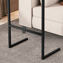 Mesa Suporte Home Office Bancada para Computador Notebook com Pés de Ferro Thor - Preto - 6