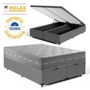 Ver imagem 2 de Cama Box Baú com Colchão de Molas Ensacadas Ultra Spring Anjos Queen 158cm