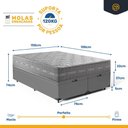 Ver imagem 4 de Cama Box Baú com Colchão de Molas Ensacadas Ultra Spring Anjos Queen 158cm