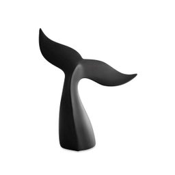 Escultura Baleia Preta em Poliresina 12806 Mart - 1