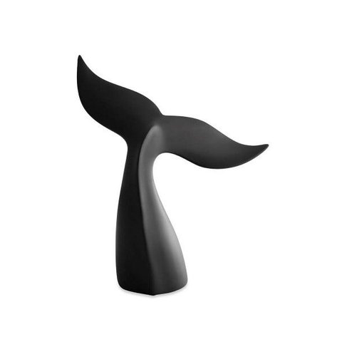 Escultura Baleia Preta em Poliresina 12806 Mart