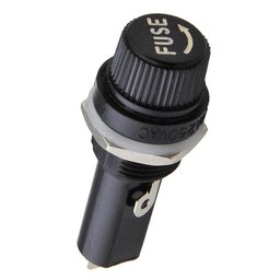 Porta Fusível de Vidro 5x20mm Preto - 3