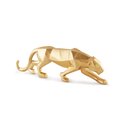 Ver imagem 1 de Escultura Leopardo Dourado em Poliresina 13,5x45cm Mart