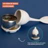 Kit 2 Infusor Coador Chá Reutilizável Silicone Açoinoxidável - 5