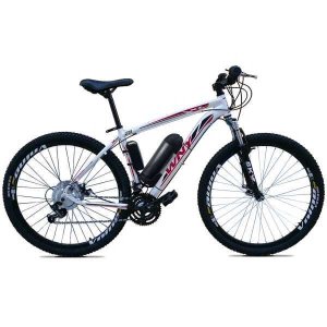 Bicicleta Elétrica Tecultra 10 Ah Aro29 Motor Traseiro 350w:Branco/21