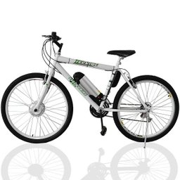 Bicicleta Elétrica TecCity 10a/h Motor Dianteiro 350w - cor: Branco - 1