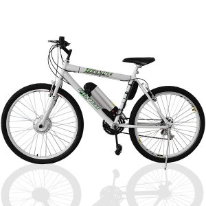 Bicicleta Elétrica TecCity 10a/h Motor Dianteiro 350w - cor: Branco