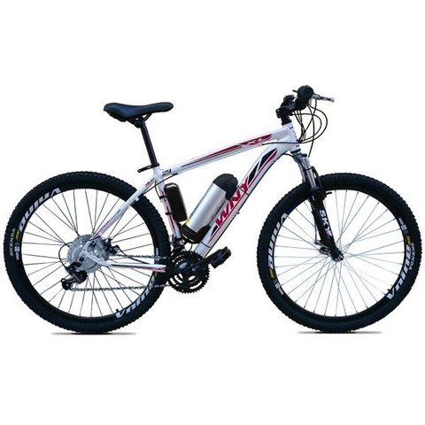 Bicicleta Elétrica Tecultra 10a/h Aro29 Motor Traseiro 350w:branco/21