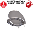 Ver imagem 2 de Assento Tampa para Vaso Sanitário Oval Bellart Compact Branco Durín