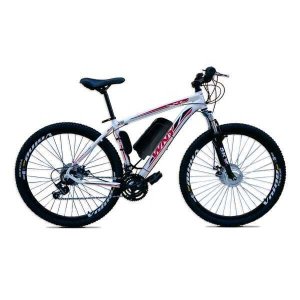 Bicicleta Elétrica Tecultra 19a/h Aro29 Motor Dianteiro 350w:Branco/21