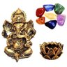 Combos Estátua de Buda + Ganesha + 2 Castiçais + 2 Kit 7 Pedras Dos Chakras - 9