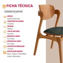 Ver imagem 6 de Conjunto com 2 Cadeiras Madeira Solaris Gold Moderna Mobília