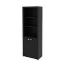 Ver imagem 1 de Armário Estante Alto para Escritório Home Office ME4110 MDP Preto - Gran Belo
