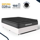 Ver imagem 3 de Cama Box com Colchão Ortobom de Espuma Pillow Top Confort Black Casal 138cm