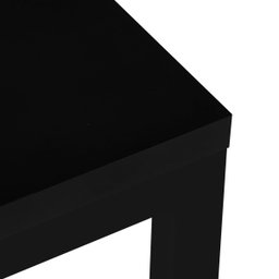 Mesa Apoio Preta Escritório Industrial Base Tampo Preto 90cm - 5