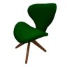Poltrona Decorativa Juliete Suede Verde - Dominic Decor - 2