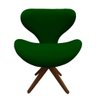 Poltrona Decorativa Juliete Suede Verde - Dominic Decor - 1