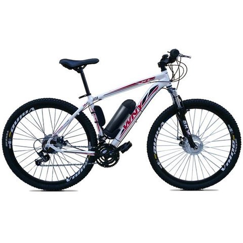 Bicicleta Elétrica Tecultra 12ah Aro29 Motor Dianteiro 350w:branco/17
