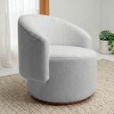 Ver imagem 1 de Poltrona Decorativa Orgânica Espanha Sala e Recepção Bouclê:cinza Claro