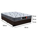 Ver imagem 7 de Cama Box Casal + Colchão Ortopédico Resistente Pró D28 Prime Colchões 138x188x60 Marrom
