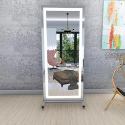 Espelho Grande Base Móvel C/ Luz Led 180x80cm Corpo Inteiro - 2