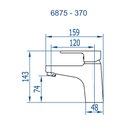 Ver imagem 4 de Misturador Monocomando Mesa Baixa Cromado 6875 C370 Fani