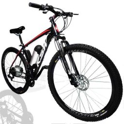 Bicicleta Elétrica T2 12a/h Motor Traseiro 350w:Preto/17 - 1