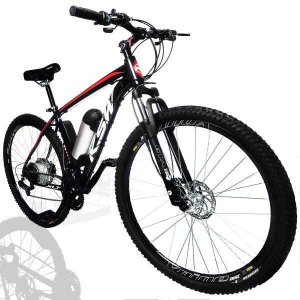 Bicicleta Elétrica T2 12a/h Motor Traseiro 350w:Preto/17