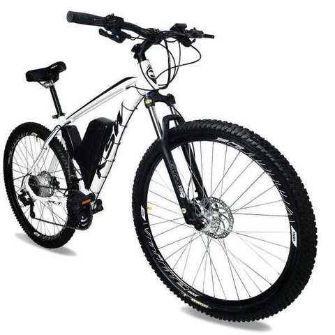 Bicicleta Elétrica T2 19a/h Motor Traseiro 350w:branco/21