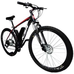 Bicicleta Elétrica T2 19a/h Motor Traseiro 350w:Preto/21 - 1