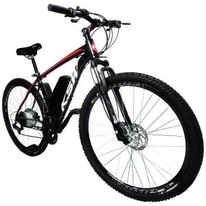 Bicicleta Elétrica T2 19a/h Motor Traseiro 350w:Preto/21