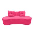 Ver imagem 3 de Sofá 3 Lugares Orgânico Curvo Madrid 180cm Couro Rosa Pink