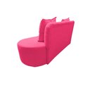 Ver imagem 7 de Sofá 3 Lugares Orgânico Curvo Madrid 180cm Couro Rosa Pink