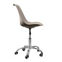 Ver imagem 5 de Cadeira Office Saarinen Giratória Base Cromada com Rodízio e Ajuste de Altura Bege