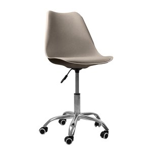Cadeira Office com Rodizio Giratória Saarinen - Bege